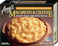 Amy's Frozen Meals, Macaroni and Cheese Frozen Pasta Tray, Made With Organic Pasta and White Cheddar Cheese, Microwave Meals,