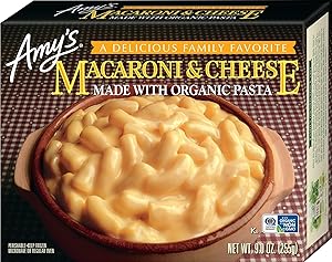 Amy's Frozen Meals, Mac and Cheese Made with Organic Pasta and Cheddar Cheese, 9.0 oz