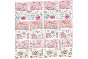 24 Packs Travel Size Tissue Pocket Slim Pack Facial 3 Ply Wallet Size Pocket Tissues for Travel Wedding Party Favors, 6 Style