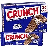 Crunch 100% Real Milk Chocolate Candy Bars, Great for Holiday Stocking Stuffers, Full Size 1.55 oz (36 Count)