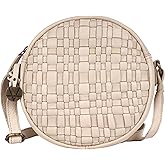 VILENCA HOLLAND Genuine Leather Round Crossbody Bags For Women, Sling Bag For Women Crossbody Purse Trendy Casual