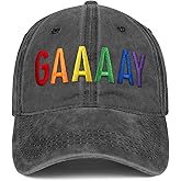 Gay Pride Trucker Hat for Men and Women Rainbow LGBT Embroidered Adjustable Washable Baseball Cap Accessories Gifts