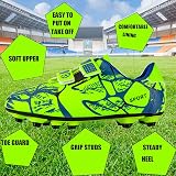 Hanani Boys Girls Football Boots FG/AG Soccer Shoes Green view 5