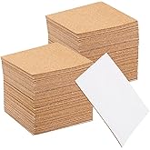 MUKLEI 72 Pieces 6 x 6 Inch Self Adhesive Brown Cork Sheets, Sticky Back Square Cork Coasters for DIY Crafts and Wall Decor