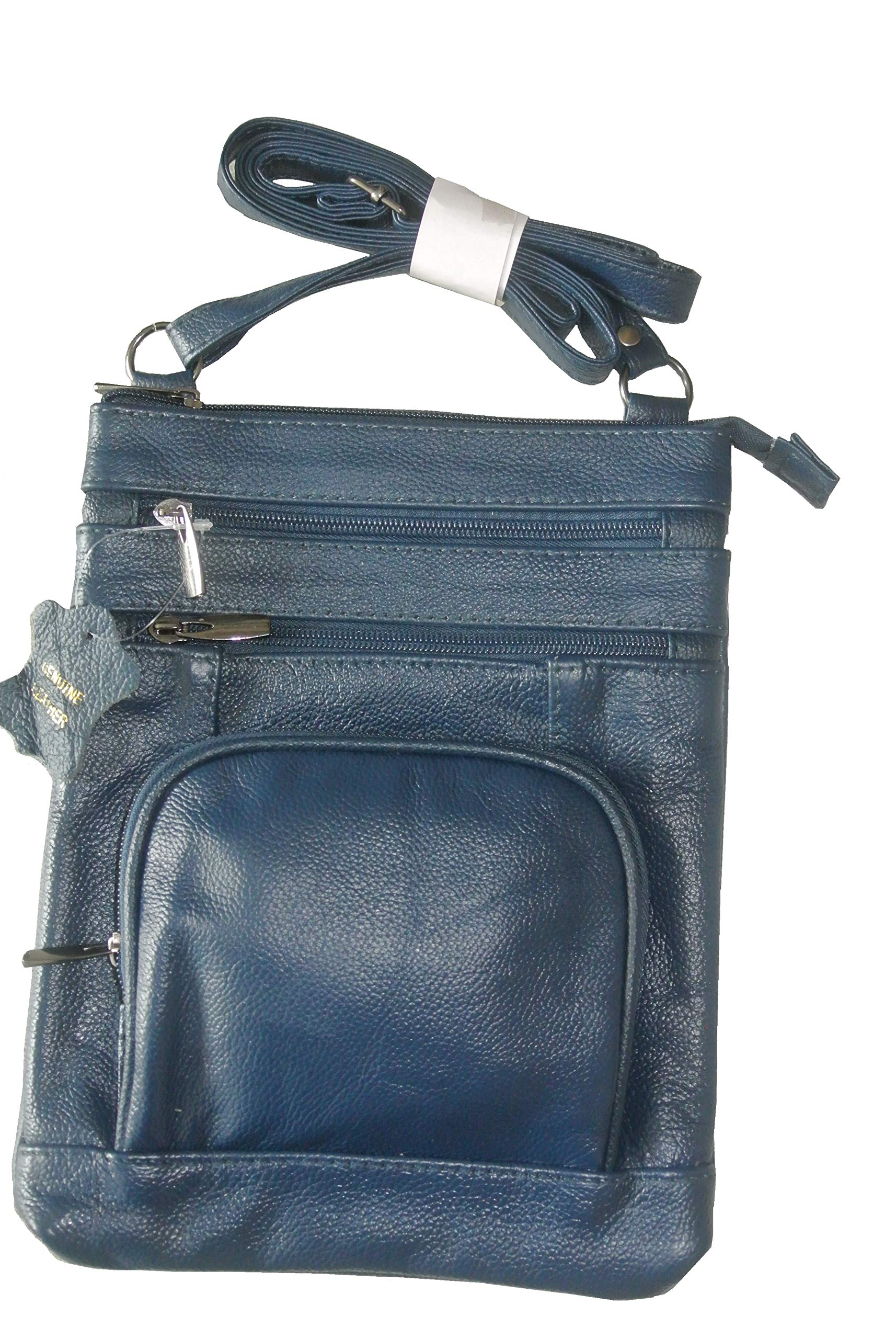 INTERHOME GENUINE LEATHER BAG - HANDBAG - Navy COLOR