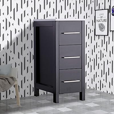 Buy Vanity Art 36 Inch Single Sink Modern Bathroom Vanity Combo Set 1 Side Cabinet 1 Shelf 5 Dove Tailed Drawers Ceramic Top Bathroom Cabinet With Free Mirror Va3024 36 E Online In Turkey B01jrl8zgs