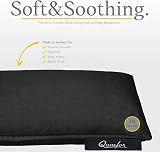 Qomfor Microwavable Wheat Bag Black Lavender Scent 3-Chamber 46x12 cm view 2