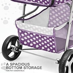 MoNiBloom 3 Wheels Pet Dog Cat Stroller for Small