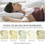 NTBAY Egyptian Cotton Fitted Sheet 500 TC Light Grey 30cm Deep Pocket view 8