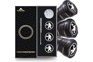 Fjalljós Pickleball Paddle End Cap Weights - Weighted Cap Coins Counterbalance Paddle – Enhanced Power & Control, Personalize