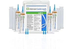 SYNGENTA Advion Cockroach Gel Bait, 4 Tubes x 30-Grams, 4 Plunger and 4 Tips, German Roach Insect Pest Control, Indoor and Outdoor Use, Roach Killer Gel for American, German and Other Major Cockroach Species