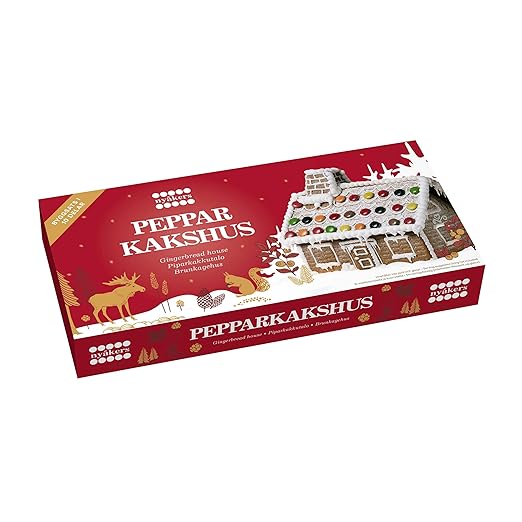 Nyåkers Pfefferkuchen-Haus - Nyåkers Pepparkakshus (Pfefferkuchenhaus zum selber basteln) Knusper Häuschen aus Schweden