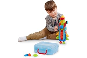 Battat – Bristle Blocks – STEM Interlocking Building Blocks – 50 Pieces Playset – Reusable Carry Case – Developmental Toys for Toddlers & Kids – Basic Builder Case – 2+ Years