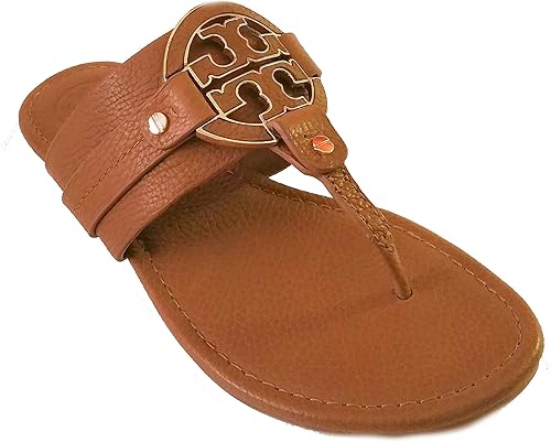 brown tory burch flip flops