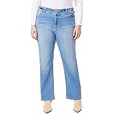 WallFlower Luscious Curvy Bootcut Jeans for Women, Mid-Rise Insta Stretch Denim, Size-Inclusive Juniors Jeans, Sizes 0 to 24