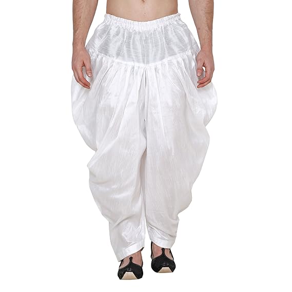 Royal Men's Silk Blend Patiala Salwar Alladin Pant's