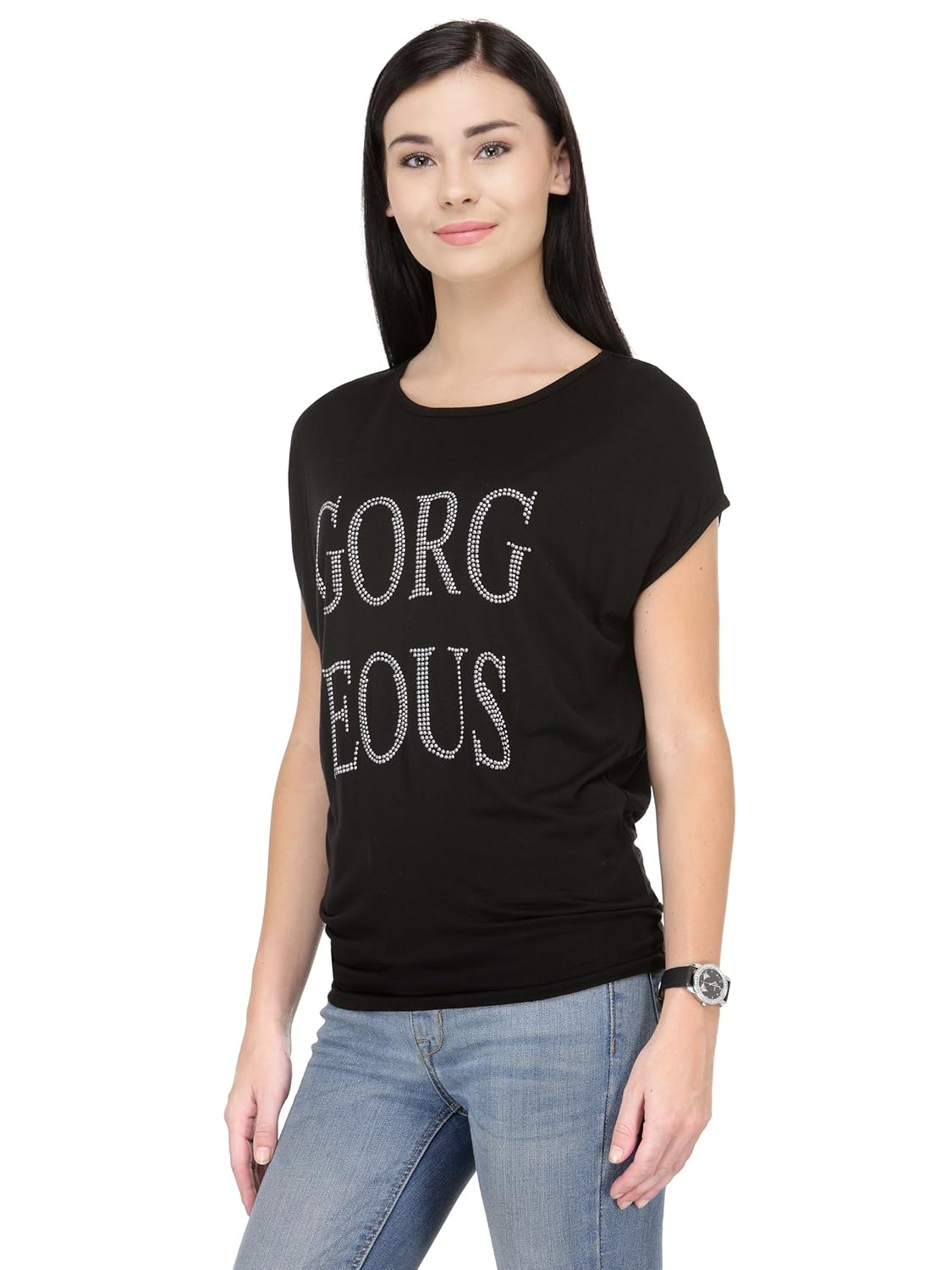 unshackled women's solid t-shirt