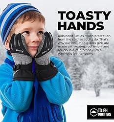 Tough Outdoors Kids Snow Gloves - Insulated