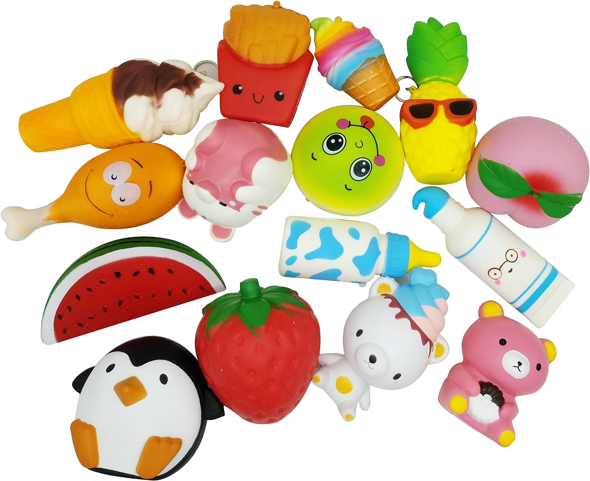 Sweet Pea Kids Jumbo Squishy Four pack of randomly selected Slow Raising Squishies