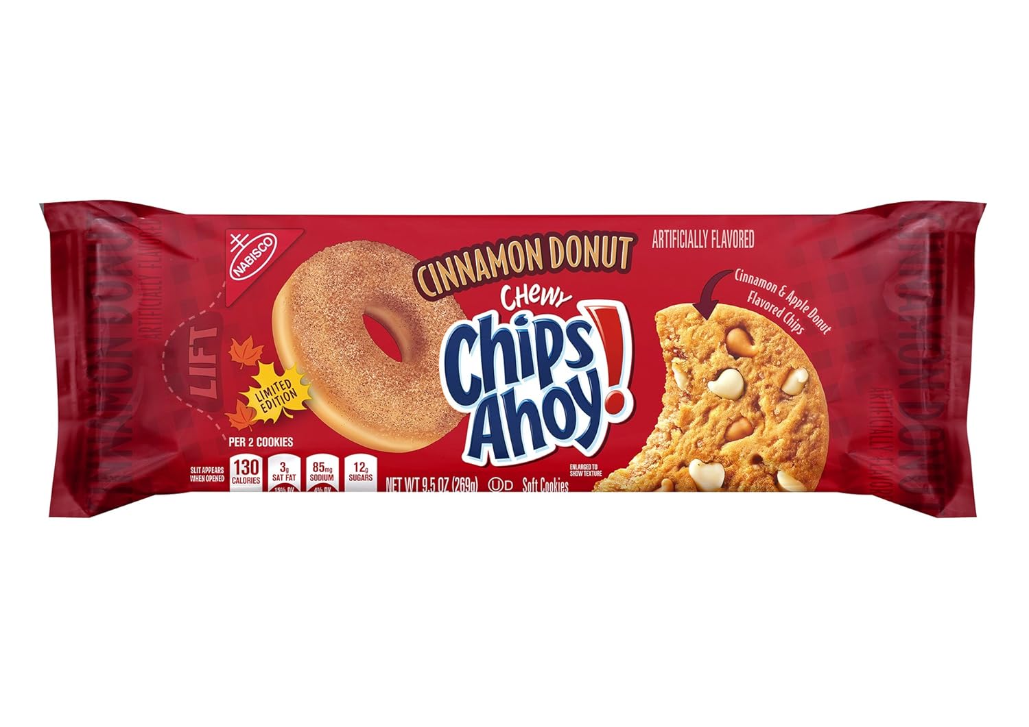 Chips Ahoy! Chewy Cinnamon Donut Cookies, 9.5 Ounce Prime