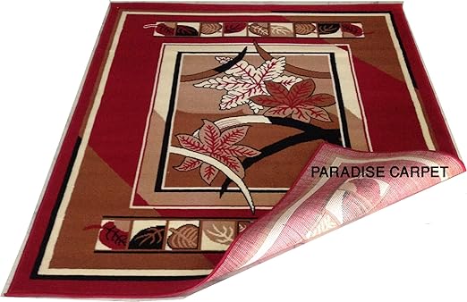 Paradise Carpet Creation Traditional Antique Carpet (Red, Acrylic, 6 X 8 Feet)