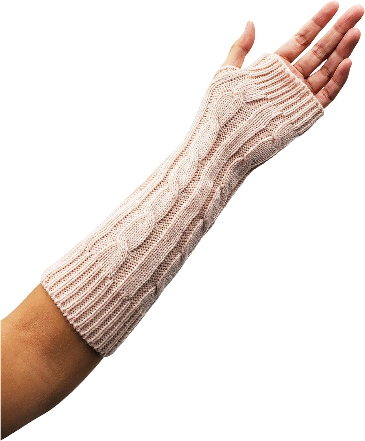 Arm Warmers, 6 Pairs for Women, Cable Knit Warm Winter Sleeve Fingerless Gloves, Premium (Assorted A) at  Women’s Clothing store
