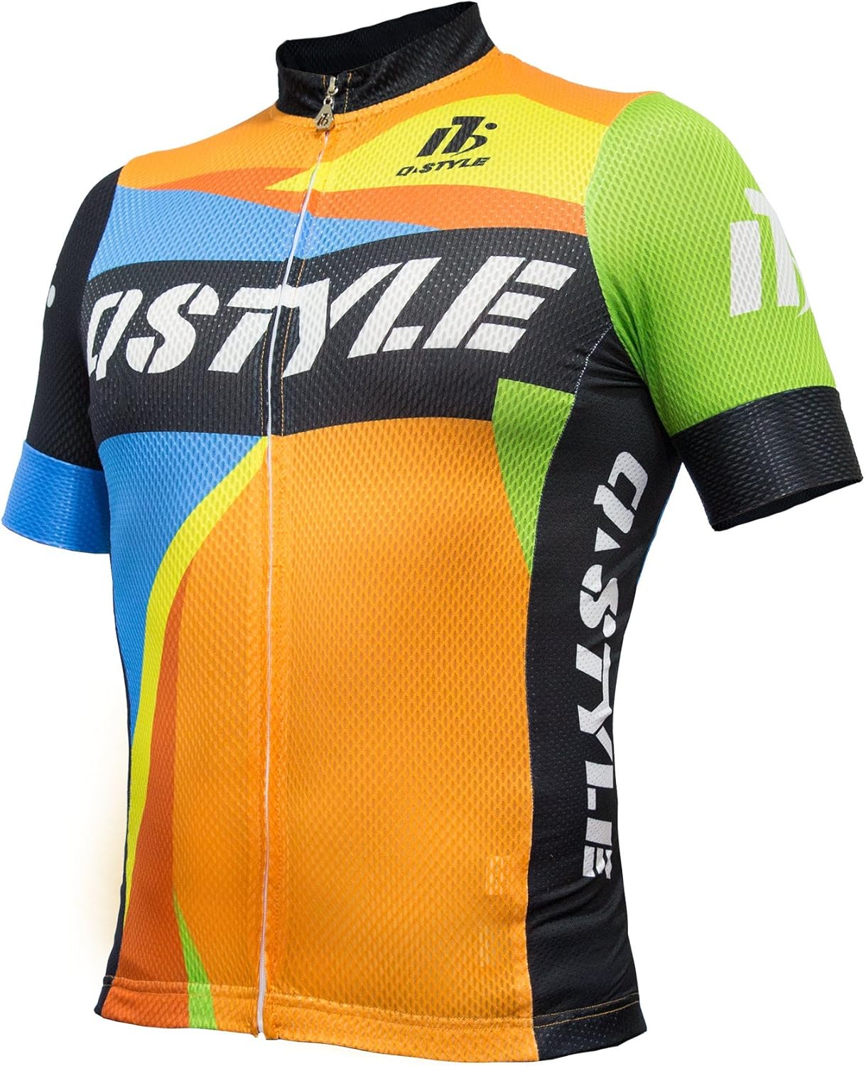 Cycling Jersey Men Short Sleeve Biking Shirts Breathable Full Zip