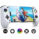 Mocagen MC1 Phone Controller for iPhone &amp; Android &ndash; Ergonomic Grip, Low Latency, Case Friendly, Bluetooth Mobile Controller with Hall Effect Joysticks, Turbo, Portable Travel Companion for Car/Leisure