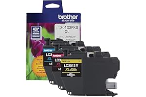Brother High-yield Color Printer Ink Cartridges LC3013 3-Pack for Work Smart Series - Professional Grade Ink for MFC-J491DW, J497DW, J690DW, J895DW - Up to 400 Pages per Cartridge