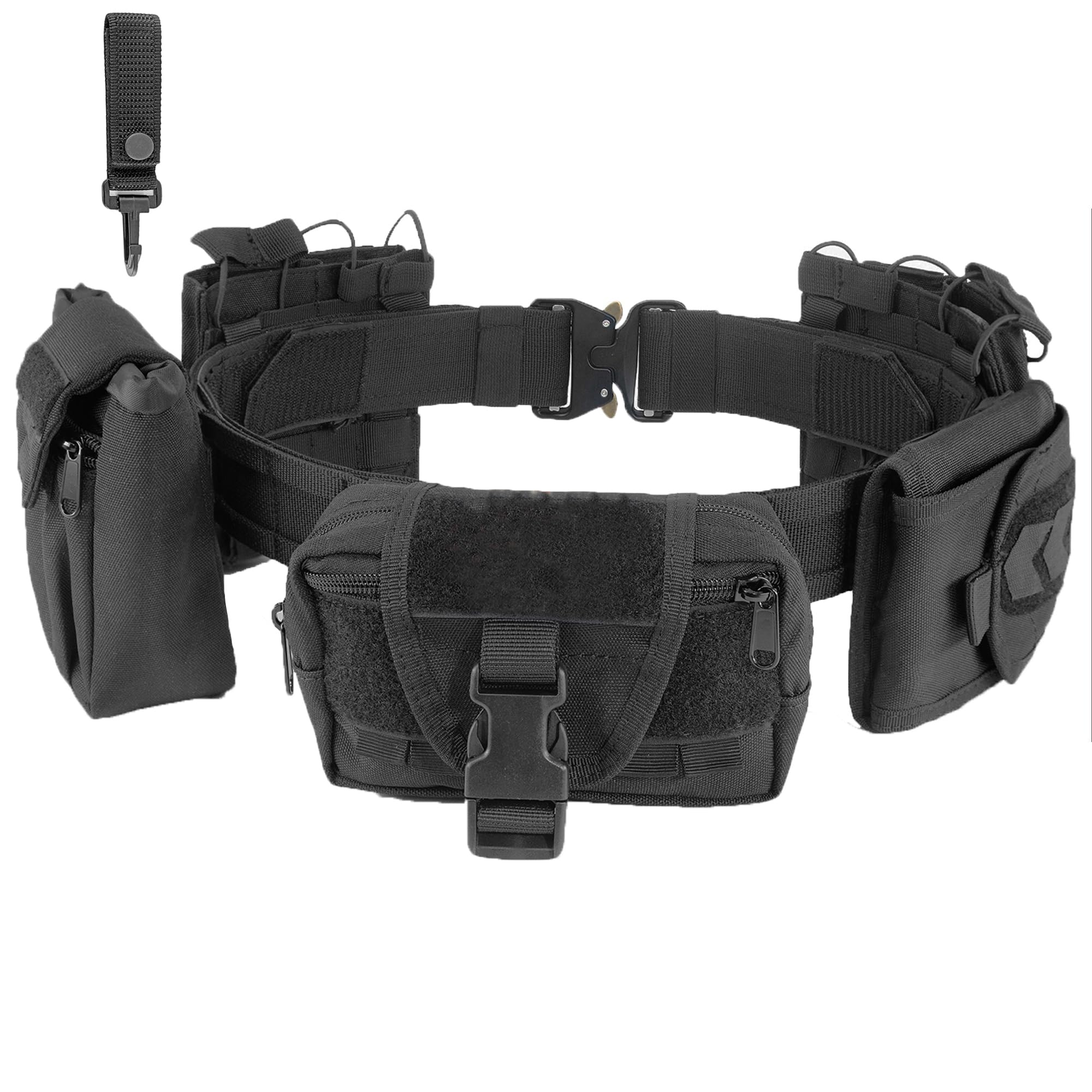 ZGJINLONG Tactical Battle Belt Set - 7pcs Combat Duty Law Enforcement Utility Airsoft Police Military Belt