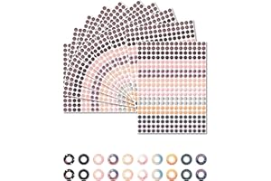 JXDNKA Hole Reinforcement Stickers 3000 Pcs Binder Hole Reinforcement Paper Hole Labels 0.25",10 Planetary Design