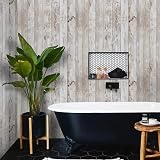 CiCiwind Wood Plank Wallpaper 44x300cm Peel Stick Wood Effect Vinyl Rustic Self view 5
