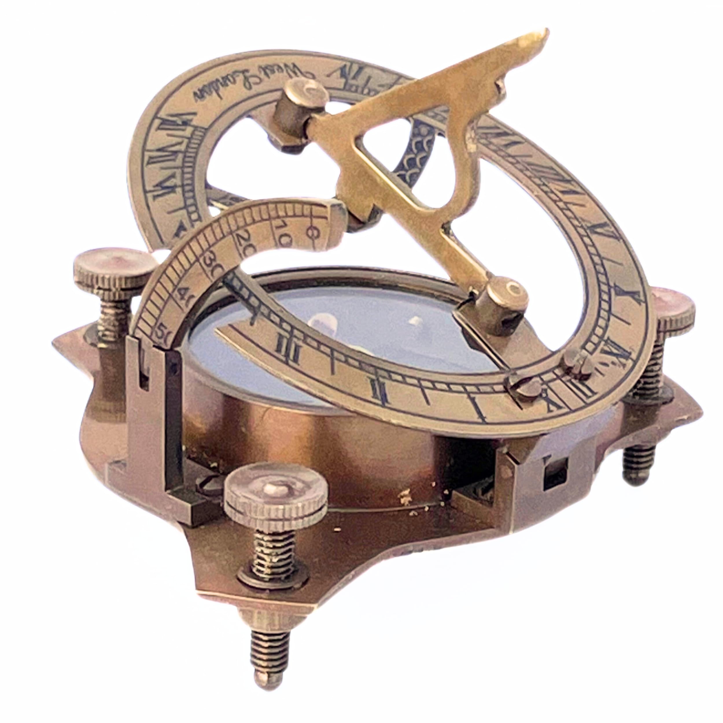 collectiblesBuy Antique Finish Sundial Compass 3" Brass