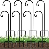 FEED GARDEN Adjustable 32 Inch Shepherd Hooks Rust Resistant Steel Shepard Hooks for Outdoor Hanging Lanterns, Bird Feeders, Solar Lights, Weddings Decor 8 Pack