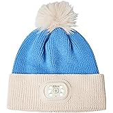 HEAD LIGHTZ Headlightz by Roq Innovation - POM POM Beanie with Light, Unisex LED Beanie Hat with Light Built in, Rechargeable