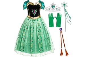 Party Chili Princess Costumes Birthday Party Fancy Dress Up for Little Girls with Accessories