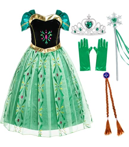 Amazon.com: Frozen Anna Coronation Gown Classic M (7-8) : Clothing, Shoes &  Jewelry