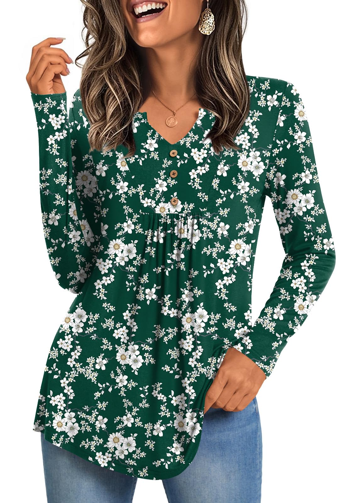 CATHY Womens Long Sleeve Tops 2025 Fall Fashion