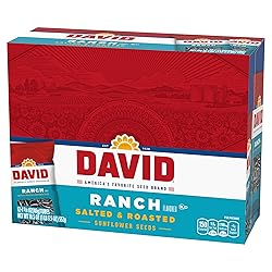DAVID Roasted and Salted Sunflower Seeds, Ranch