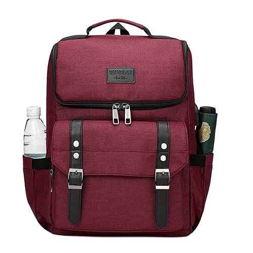 YALUNDISI Vintage Backpack Travel Laptop Backpack with usb Charging Port  for Women Men College Backpack Fits
