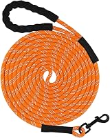 Taglory Training Lead for Dogs 20 m Reflective Long Rope Lead with Padded Handle
