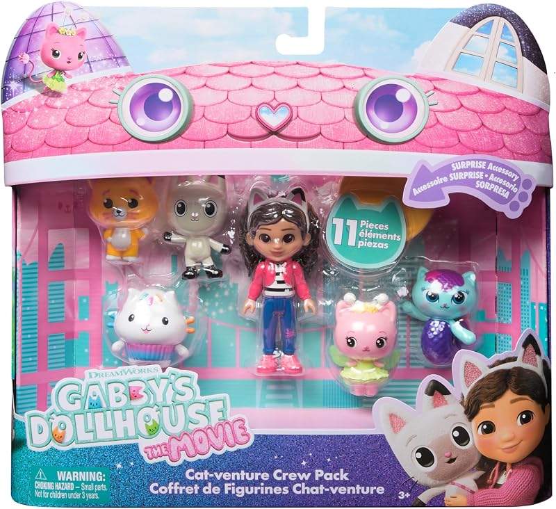 DreamWorks Gabby’s Dollhouse Cat-venture Crew Pack 11-Piece Figure Set