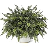 GLIDLION 18" Real Touch Cedar Branches -12 Pcs, Artificial Christmas Cedar Branch Realistic Fake Pine Picks Faux Greenery Plants Stem for Vase DIY Crafts Garland Wreath Indoor Outdoor Home Decor