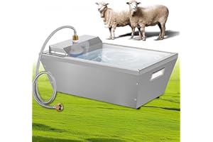 JLUHYANN 4Gal Automatic Livestock Water Trough for Horse Metal Auto Dog Water Bowl Dispenser for Dogs Large Capacity Self Filling Livestock Waterer Feeder for Dogs Horse Goat Sheep Pet