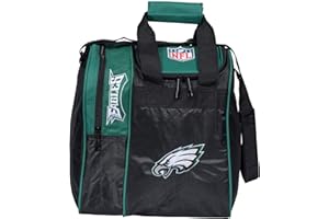 KR Strikeforce Officially Licensed NFL Single Bowling Ball Tote Bag with Shoe Compartment