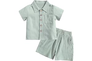Happy Cherry 2 PCS Clothing Boys Cotton Summer Casual 6 Months - 4 Years