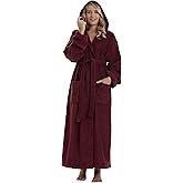 Arus Women's Pacific Hooded Turkish Cotton Bath Robe with Full Length Options