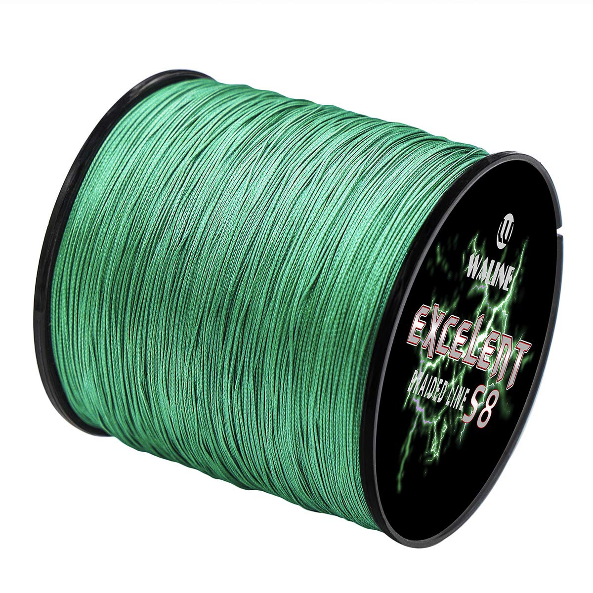 Waline 8 Strands Super Strong PE Braided Fishing Line 8x Green Multicoloured 300m 500m Fishing Line 20lb 30lb 40lb 60lb 80lb 8-Way Sea Fish Line (Green, 40lb/0.28mm/300m (328yds))