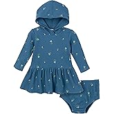 Gerber baby-girls Baby Girls' 2-piece Long-sleeve Dress and Diaper Cover Set