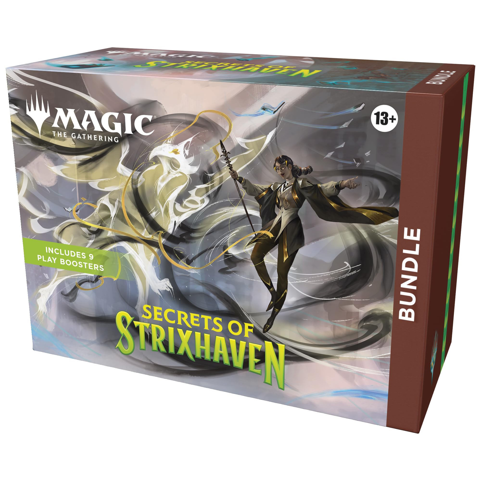 Magic: The Gathering Secrets of Strixhaven - Bundle (9 Play Boosters, 30 Lands, 1 Alt-Art Card + Exclusive Accessories)